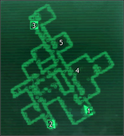 Map legend: 1 - door to Rivet City market - Fallout 3: Rivet City, detailed maps - Detailed maps - Fallout 3 Game Guide