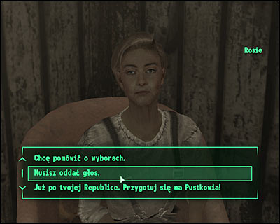 If you dont want to help Dave in getting reelected, you can convince Bob or Rosie to take part in the election as other candidates - Fallout 3: Reillys rangers compound, Raven Rock, The Republic of Dave - main locations - Main locations - Fallout 3 Game Guide