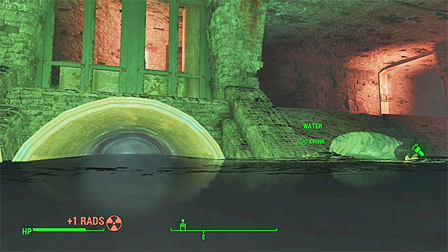 Leave the water after you reach the underground location and walk towards the keyboard in one of the walls - Fallout 4: The Nuclear Option (the Minutemen ending) - Major quests for Minutemen faction - Fallout 4 Game Guide & Walkthrough