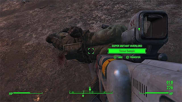 Elite supermutant will leave a tissue sample for you to collect - Fallout 4: Hypothesis - Minor quests for Institute faction - Fallout 4 Game Guide & Walkthrough