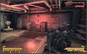 If you've decided to destroy the army, you have to eliminate three reactors (M9A:3) #1, but if you want to upgrade Securitrons, go upstairs where you can find a terminal which you can use to upgrade the army (M9A:4) #2 - Wild Card: You and What Army? - Yes Man - Fallout: New Vegas - Game Guide and Walkthrough