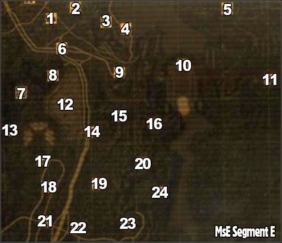 Segment E | World map - Fallout: New Vegas Game Guide - gamepressure.com