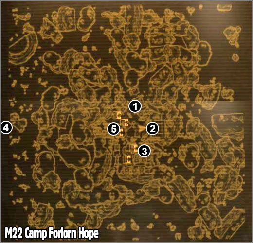 1 - M22 - Camp Forlorn Hope - Maps - Fallout: New Vegas - Game Guide and Walkthrough