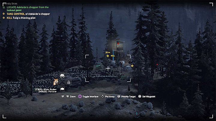 You need to examine three locations on the map - Friendly Skies - Adelaide Drubman companion in Hembane River - Henbane River - Far Cry 5 Game Guide