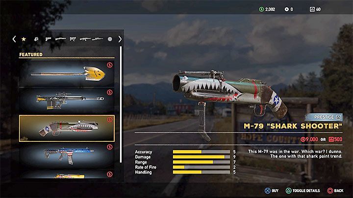 Visit any weapon shop (pistol icon on the map) - How do I get the grenade launcher in Far Cry 5? - FAQ - Far Cry 5 Game Guide