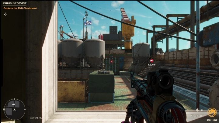 To reach this weapon you must first lift the correct container - Far Cry 6: Best weapons for stealth kills - list - Basics - Far Cry 6 Guide