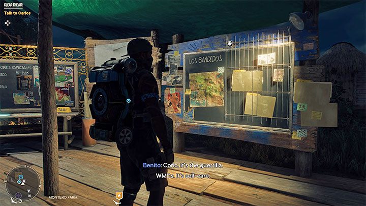 In the hideouts you can find notice boards with Los Bandidos operations which we've described in more detail on a separate page of the guide - Far Cry 6: Guerrilla camps and their expansion - Basics - Far Cry 6 Guide
