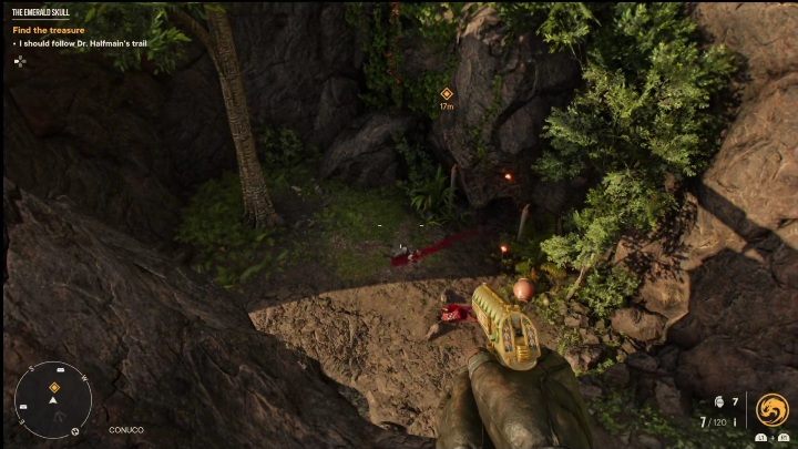 You will start the mission by reading the note that is on the table, on one of the terraces - Far Cry 6: The Emerald Skull - Treasure Hunters (El Este) - El Este - Far Cry 6 Guide
