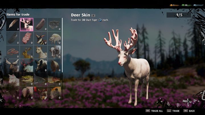 One of the ways to get crafting materials is to trade skins. - Crafting in Far Cry New Dawn - Game basics - Far Cry New Dawn Guide