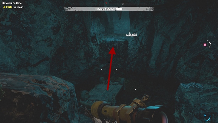 Follow the linear path to the stash - Rescuers Go Under | Hidden Treasure in Far Cry New Dawn - Hidden treasures - Far Cry New Dawn Guide