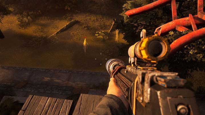 While waiting for the chopper, you can utilize the boat to escape - Five Stars Theme Park - Expeditions in Far Cry New Dawn - Expeditions - Far Cry New Dawn Guide