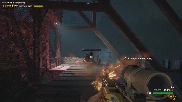 During the last phase of the mission you will be attacked from both sides - Adventures in Babysitting | Specialist missions in Far Cry New Dawn - Specialist missions - Far Cry New Dawn Guide