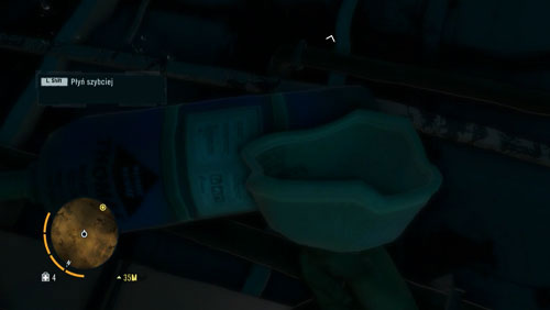 Swim towards the designated area, and use glowing oxygen tanks on your way, to replenish your oxygen supply - Piece of the Past - Main missions - Far Cry 3 - Game Guide and Walkthrough