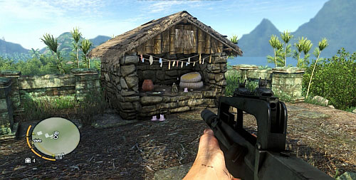 Climb up the stairs to find an altar with the statuette on it - The Northern Island - North-western part - Cult Objects - Far Cry 3 - Game Guide and Walkthrough