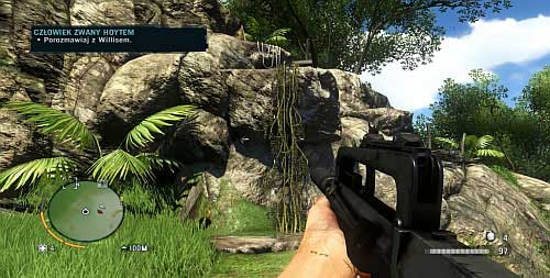 Reach the area marked with a circle on the map and you will find yourself in front of a rocky ledge - The Northern Island - North-western part - Cult Objects - Far Cry 3 - Game Guide and Walkthrough
