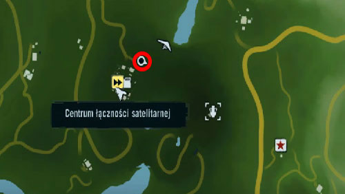 Reach the area marked with the red circle, near the Satellite Communications Hub - The Southern Island - North-eastern part - Cult Objects - Far Cry 3 - Game Guide and Walkthrough