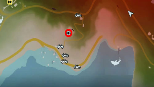 Go down to the beach, to the area marked as number six (the red circle) - The Southern Island - South-western part - Cult Objects - Far Cry 3 - Game Guide and Walkthrough