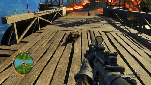 As you walk towards the bridge, kill all of the enemies that emerge from the caves - Deepthroat - Main missions - Far Cry 3 - Game Guide and Walkthrough