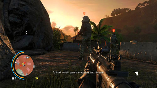 Keep to the western rim of the exclusion zone to reach your destination - Paint It Black - Main missions - Far Cry 3 - Game Guide and Walkthrough