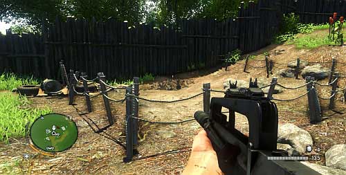 Reach the area marked with number 7, where you can find a patch of land delimited with a rope fence - The Northern Island - South-western part - Cult Objects - Far Cry 3 - Game Guide and Walkthrough