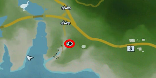 Get over to the left of the canyon, into the area marked with the red circle in the above screenshot - The Northern Island - South-western part - Cult Objects - Far Cry 3 - Game Guide and Walkthrough