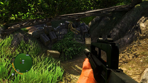 Approach the area marked as number five from the north, where there are battlements and the letter next to a corpse - The Northern Island - Southern part - Letters of the Lost - Far Cry 3 - Game Guide and Walkthrough