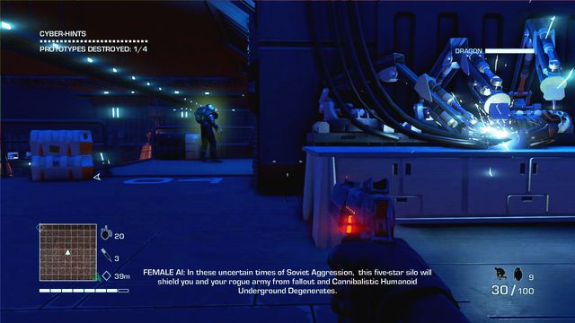 Approach the braincage prototype and destroy it - 4 - What is this shit? - Main missions - Far Cry 3: Blood Dragon - Game Guide and Walkthrough