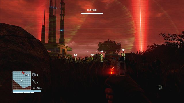 Head towards the mission objective marked on the map (you can use a car to speed it up) - Save a nerd - Side missions - Hostage rescues - Far Cry 3: Blood Dragon - Game Guide and Walkthrough