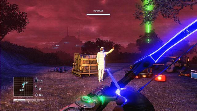 You shouldn't have problems with luring out at least few enemies from the camp and take them down - Insane in the braincage - Side missions - Hostage rescues - Far Cry 3: Blood Dragon - Game Guide and Walkthrough