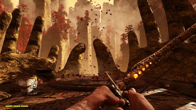 After stepping onto the circle, you will start floating. - The Surrender To Paradise - Side quests - Shangri-La - Far Cry 4 - Game Guide and Walkthrough