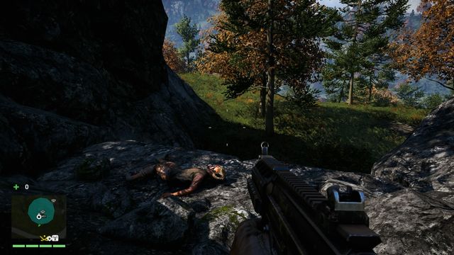 Locate a dead man on a rock and pull the mask off his face - Southern and central Kyrat - Yalungas Masks - Far Cry 4 - Game Guide and Walkthrough