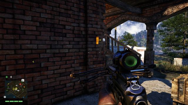 The places in which you should plant C4 are marked with yellow color. - Culture Wars (choosing Amita) - Main Quests - Far Cry 4 - Game Guide and Walkthrough