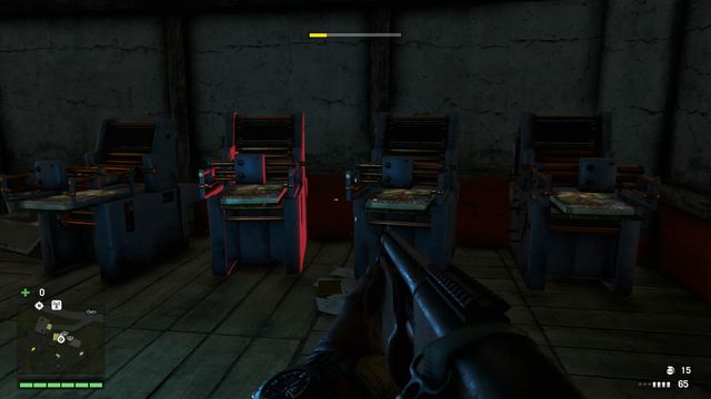 You make noise by damaging machines - it is better to clear the area beforehand. - Propaganda Center - Activities - Far Cry 4 - Game Guide and Walkthrough