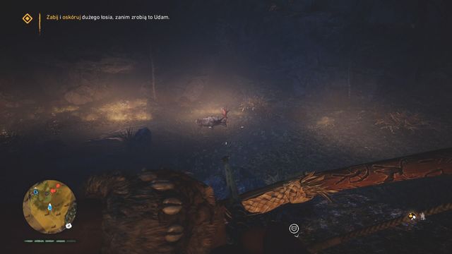 Activate hunter vision after starting the mission (it is available during night) and follow the fireflies - The Tall Elk (Jayma the Hunter) - Walkthrough - Far Cry Primal - Game Guide and Walkthrough