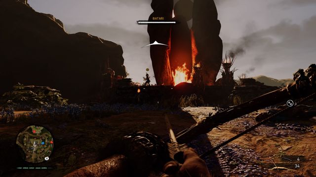 Destroy the pyres that Batari hides behind. - Izila Land - Walkthrough - Far Cry Primal - Game Guide and Walkthrough