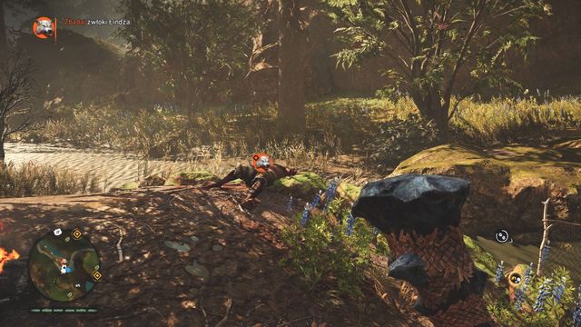 Investigating the body will trigger the wolves attack. - Snowblood Wolves - Beast Master Hunts - Far Cry Primal - Game Guide and Walkthrough