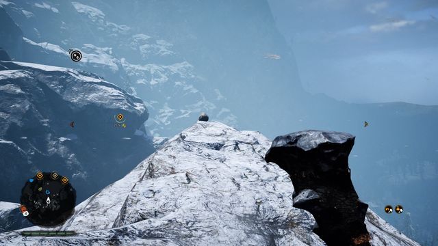 You can reach it place when you jump a bit down near the claw point, to a ledge - Daysha Hands 11-20 - Northern Oros - Far Cry Primal - Game Guide and Walkthrough