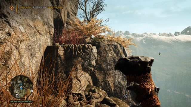 When you are near a bonfire, climb down to a ledge right below it - Daysha Hands 11-20 - Central Oros - Far Cry Primal - Game Guide and Walkthrough