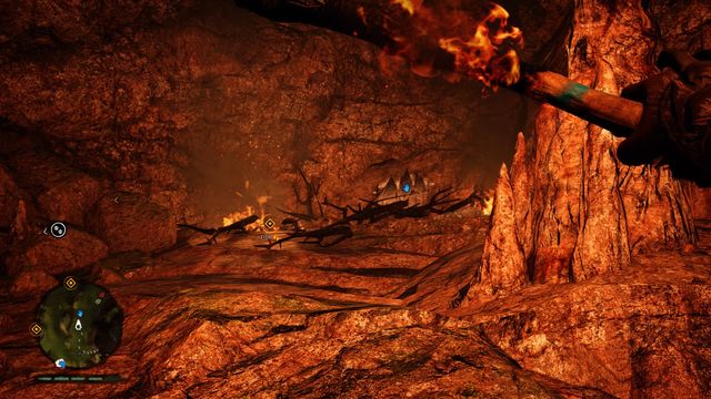When you enter the cave, turn left and go deeper - the painting is behind the plants, burn them - Cave paintings - Southern Oros - Far Cry Primal - Game Guide and Walkthrough
