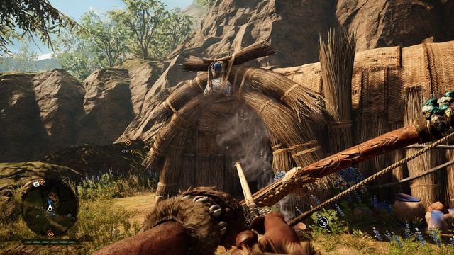 Above the hut entrance - Izila masks - Southern Oros - Far Cry Primal - Game Guide and Walkthrough