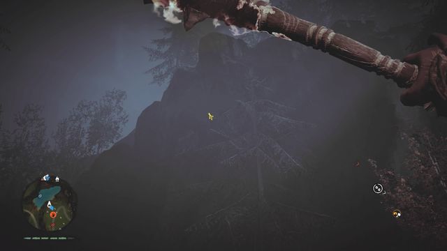 Above the grotto with a bag inside - Izila masks - Southern Oros - Far Cry Primal - Game Guide and Walkthrough