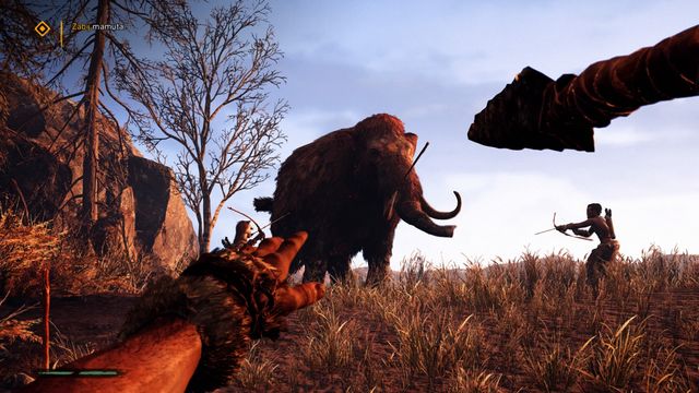 Aim and throw your spear to kill the animal. - Prologue - Walkthrough - Far Cry Primal - Game Guide and Walkthrough