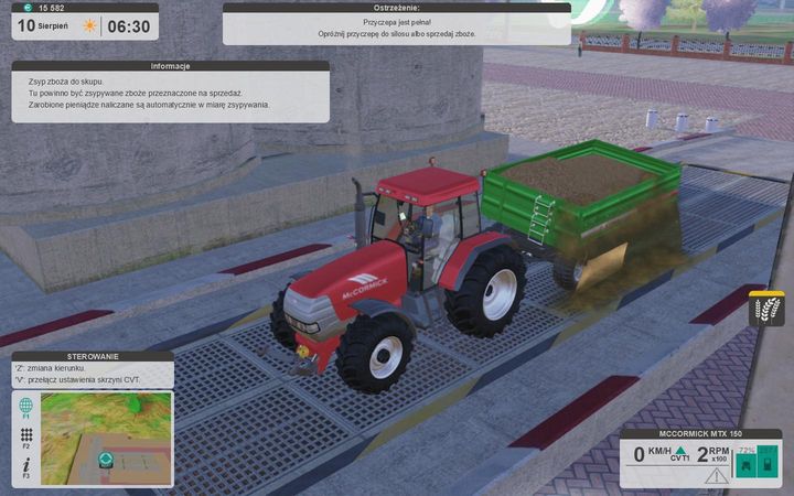 Dumping the grain in the store doesnt pose any difficulties. - When to sell your harvest? - Miscellaneous - Farm Expert 2017 Game Guide