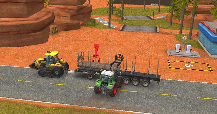 Front end loader can be used to load goods on a trailer - Forestry machinery | Machines - Machines - Farming Simulator 18 Game Guide