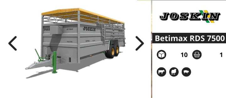 A trailer used to transport animals - Transportation trailer | Machines - Machines - Farming Simulator 18 Game Guide