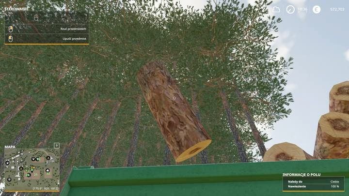 You can load small parts of trees (1 meter parts of planted trees, or smaller pieces in case of irregular trees) manually. - Farming Simulator 19: Wood harvesting - Wood - Farming Simulator 19 Guide and Tips