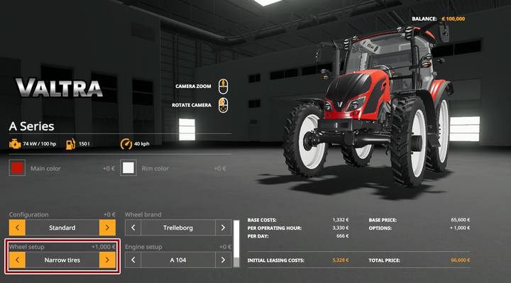 It is advisable to equip one tractor with narrow wheels to avoid damage to the plants during weed control and fertilization at later stages of growth. - Farming Simulator 19: Starting tips - Tips and curiosities - Farming Simulator 19 Guide and Tips