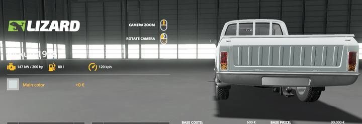 Lizard Pickup 1978. - Farming Simulator 19: Tractors, trucks - List of vehicles and machines - Farming Simulator 19 Guide and Tips