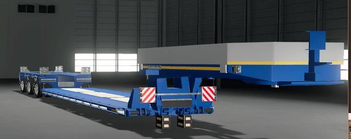 Flatbed semi-trailer. - Farming Simulator 19: Trailers, semi-trailers - List of vehicles and machines - Farming Simulator 19 Guide and Tips