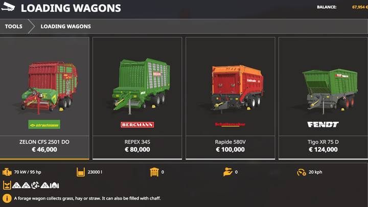 Loading Wagons. - Farming Simulator 19: Trailers, semi-trailers - List of vehicles and machines - Farming Simulator 19 Guide and Tips
